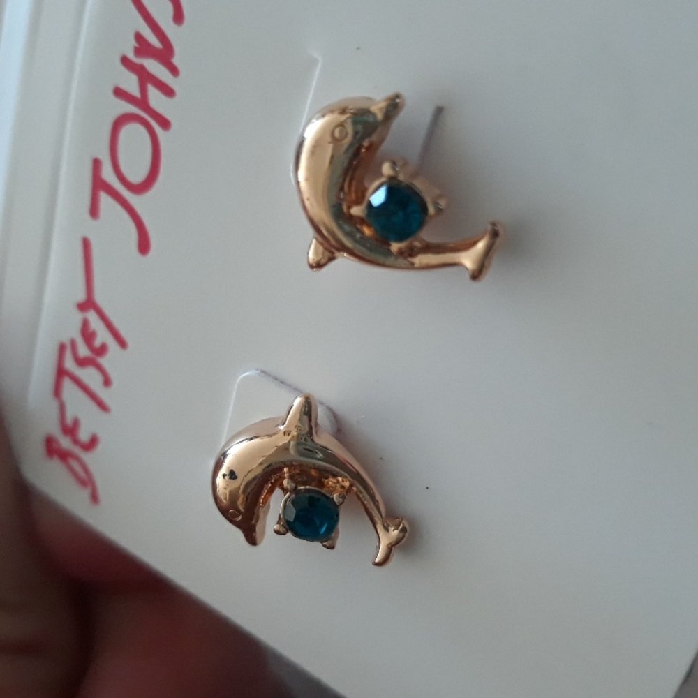 3x*Host Pick*Betsey Johnson dolphin earrings - Picture 5 of 11